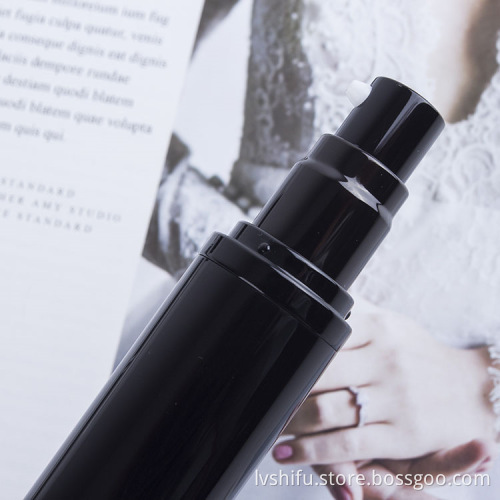 Factory Price Black Pump Plastic Cosmetic Vacuum Bottle